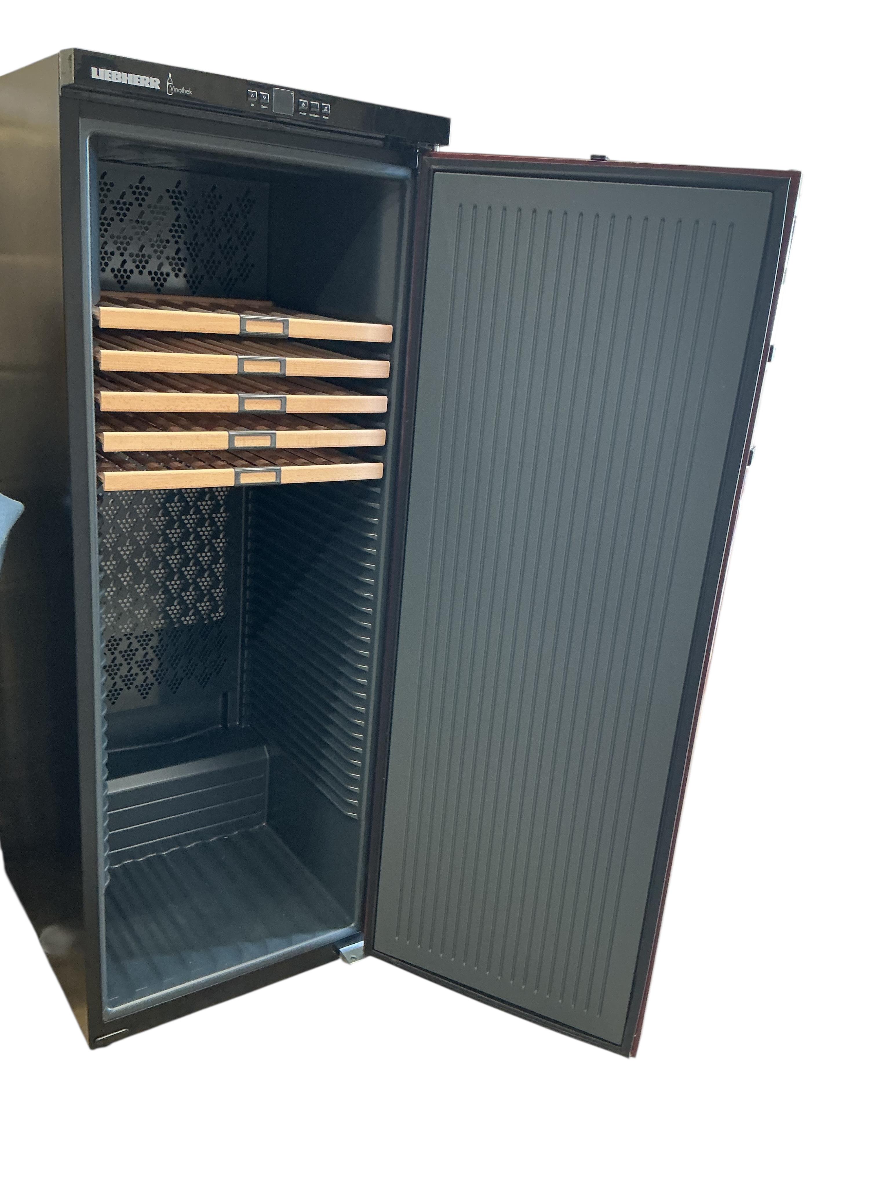 A Liebherr Vinothek wine storage cooler
